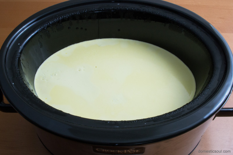 Crockpot Raw Milk Yogurt Tutorial from domesticsoul.com
