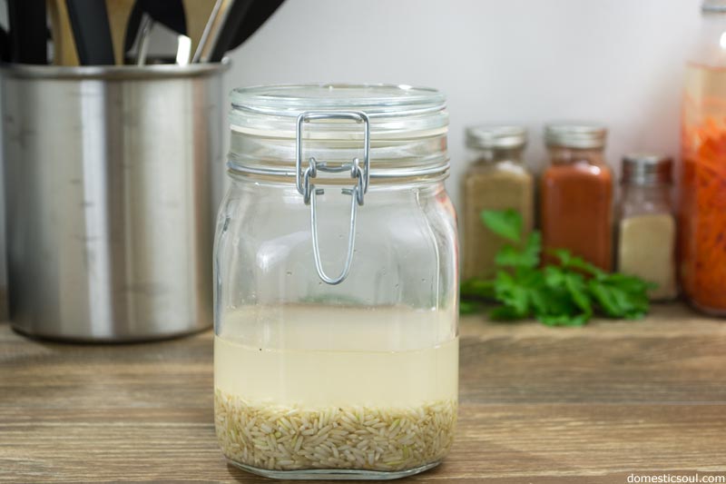 Lacto Fermented Rice Tutorial from domesticsoul.com