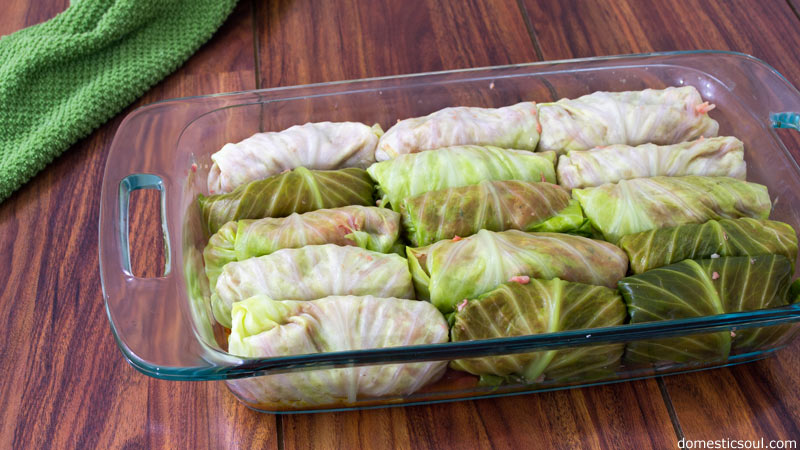 Golabki: Polish Stuffed Cabbage Recipe from domesticsoul.com
