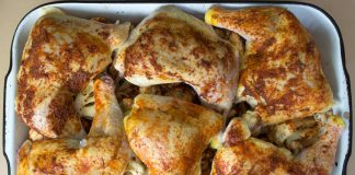 Rosemary Roasted Chicken & Cauliflower Recipe from domesticsoul.com